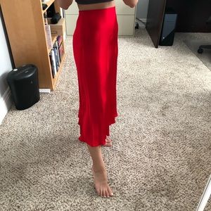 Red skirt